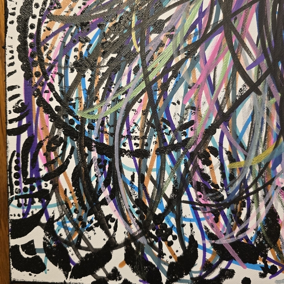 HANDCRAFTED Abstract Highland Cow Painting HANDPAINTED Artwork HANDMADE Wall Art - Picture 10 of 17